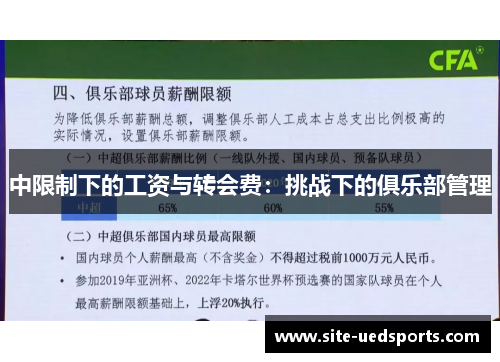 中限制下的工资与转会费：挑战下的俱乐部管理